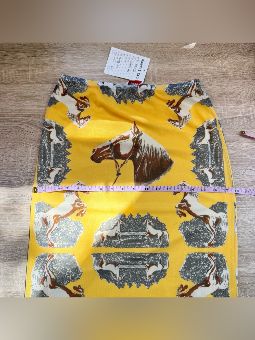 NWT Lisa Says Gah Horse Print Slip Skirt SAMPLE PIECE - Picture 9 of 11